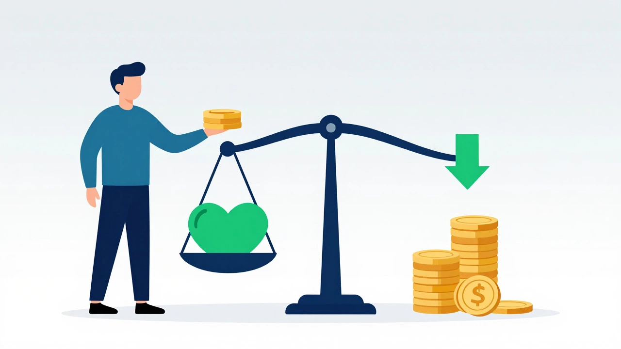 Illustration of a scale balancing income against tax deductions