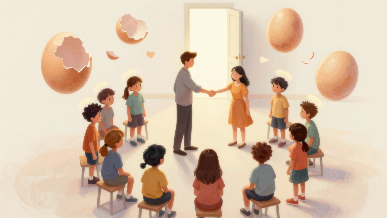 Illustration of a supportive circle representing community and safety
